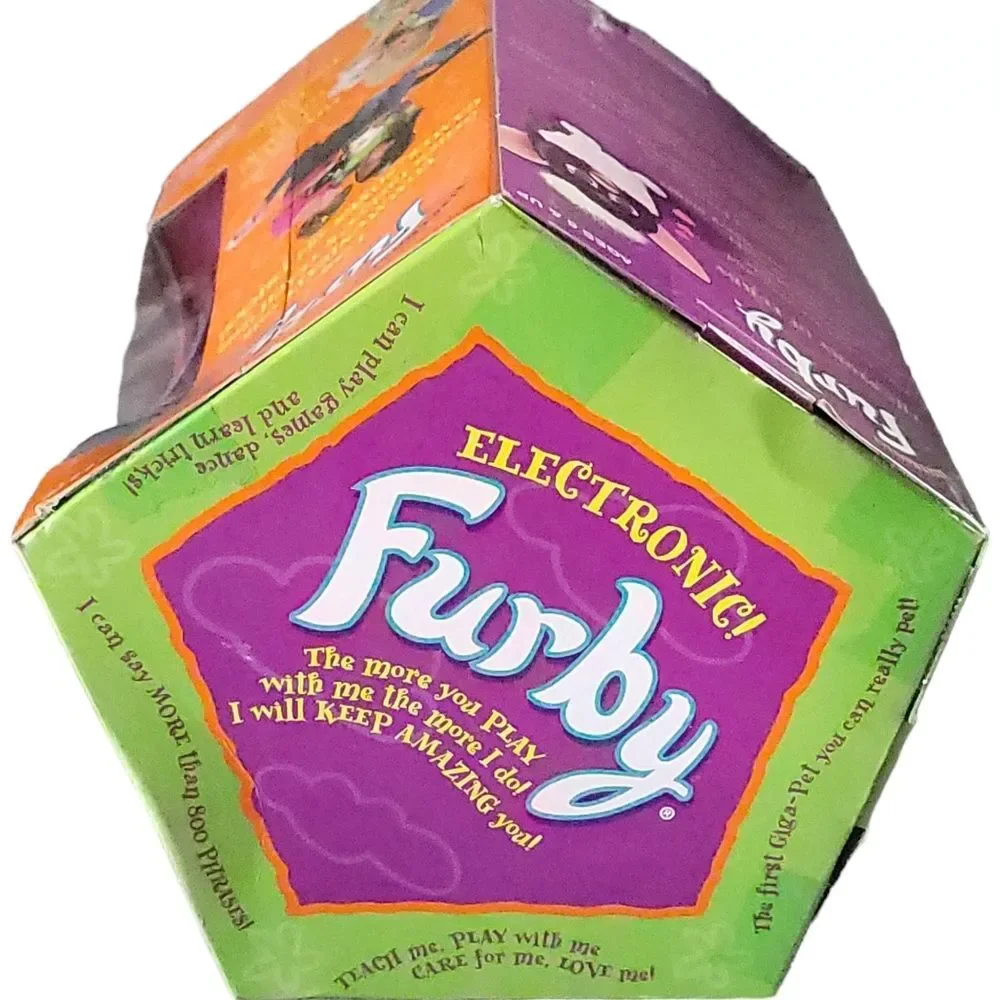1999 Furby Lady Bug Red And Black Dots Tiger Interactive Furby In Box Blue Gray